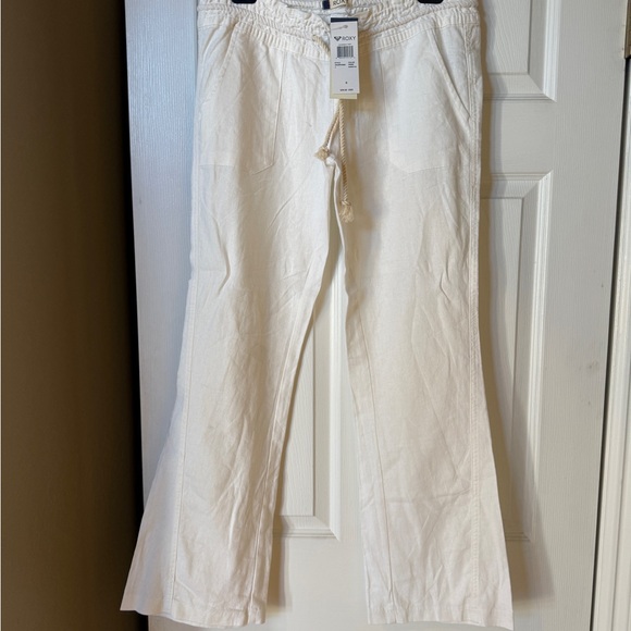 Roxy Oceanside Linen Wide-Leg Pants Small - Picture 4 of 4